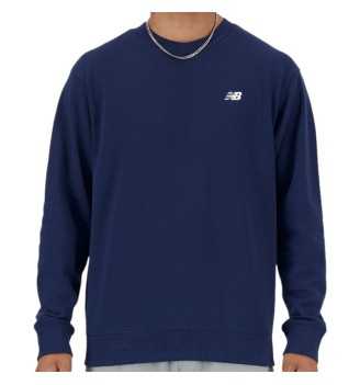Felpa New Balance Small Logo French Terry Crew Blu Navy 428 MT41507NNY
