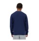 Felpa New Balance Small Logo French Terry Crew Blu Navy 428 | New Balance | 