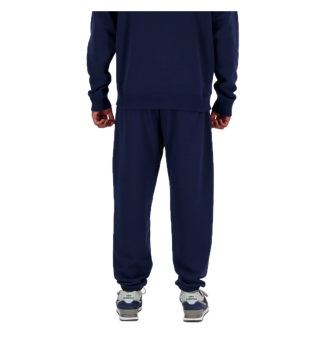 Pantaloni New Balance French Terry Jogger Blu Navy 428 | New Balance | 