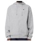 Felpa A Zip Intera New Balance Small Logo Con Cappuccio Grigio 053 MJ23600AG