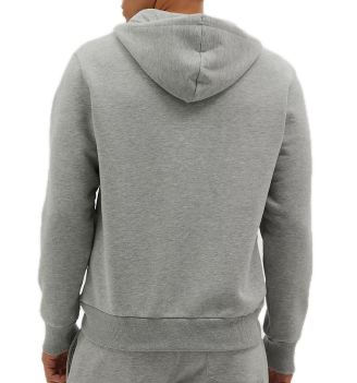 Felpa A Zip Intera New Balance Small Logo Con Cappuccio Grigio 053 | New Balance | 