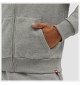 Felpa A Zip Intera New Balance Small Logo Con Cappuccio Grigio 053 | New Balance | 