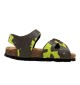 Sandalo Grunland Aria Neonato Lime E Verde Militare SB1785-40-LIME-MILITARE