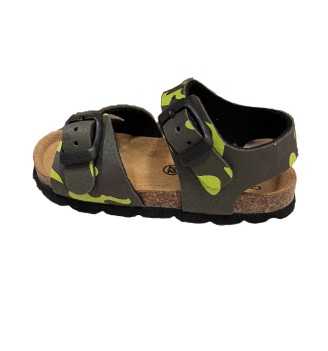 Sandalo Grunland Aria Neonato Lime E Verde Militare | Grunland | 