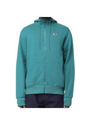 Felpa A Zip Intera New Balance Small Logo Con Cappuccio Turchese 317 MJ23600VDA