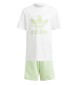 Completo Adidas Adicolor Set Bianco E Verde IR6935
