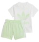 Completo Adidas Trefoil Set Bianco E Verde IR6871