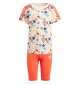 Completo Adidas Florale Da Bici Set Arancione E Multicolore IR9667