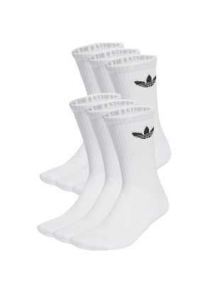 Calzini Adidas Trefoil Cushion Crew 6Paia Bianco IJ5619