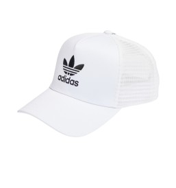 Cappello Adidas Classic Adicolor Curved Trucker Bianco IS3015