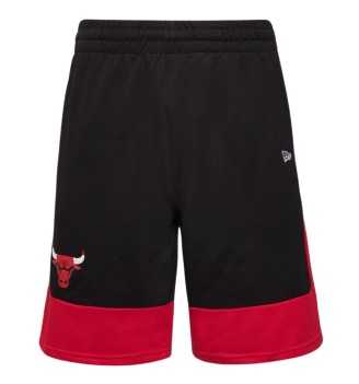 Pantaloncini New Era Nba Colour Block Chicago Bulls Nero E Rosso 60416373