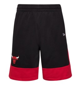Pantaloncini New Era Nba Colour Block Chicago Bulls Nero E Rosso 60416373