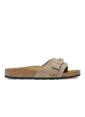 Ciabatte Birkenstock Oita Braided Suede Leather Taupe Marrone Beige 1026730