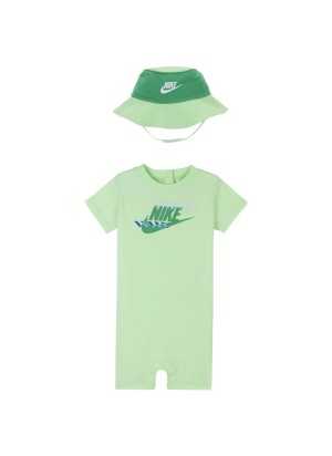 Completo Nike Sportswear Pe Romper Bucket Set Verde 66M046-E2E