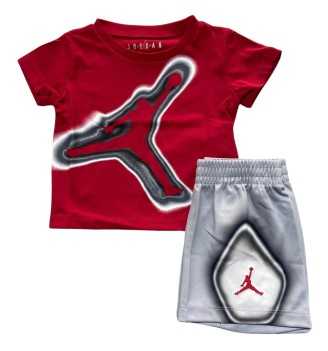 Completo Nike Jordan Air Heat Map Set Rosso E Grigio 85D167-G3A