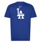 Maglietta Nike Fuse Large Logo Los Angeles Dodgers Rush Blu N199-4EW-LD