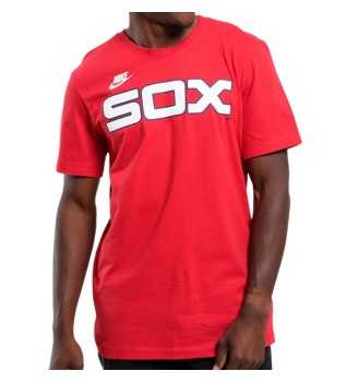Maglietta Nike Cooperstown Wordmark Chicago White Sox Sport Rosso N199-62Q-CWS-OB5