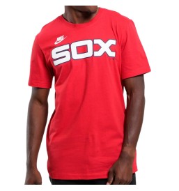 Maglietta Nike Cooperstown Wordmark Chicago White Sox Sport Rosso N199-62Q-CWS-OB5