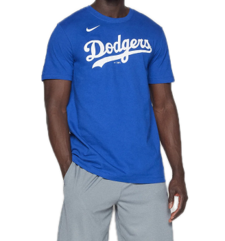 Maglietta Nike Fuse Wordmark Los Angeles Dodgers Blu | Nike | 
