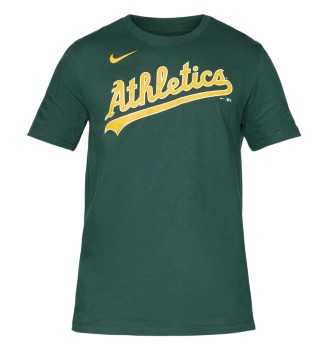 Maglietta Nike Fuse Wordmark Oakland Athletics Pro Verde N199-3EY-FZ-0U5