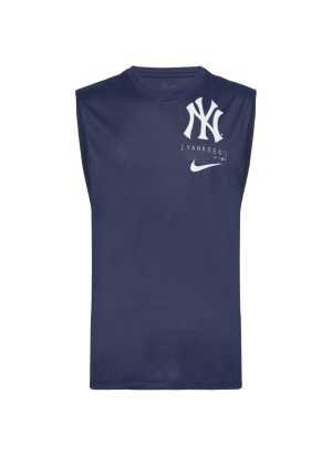 Canotta Nike Large Muscle Logo New York Yankees Blu Navy 01B3-44B-NK-QLD
