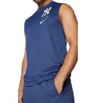 Canotta Nike Large Muscle Logo New York Yankees Blu Navy | Nike | 