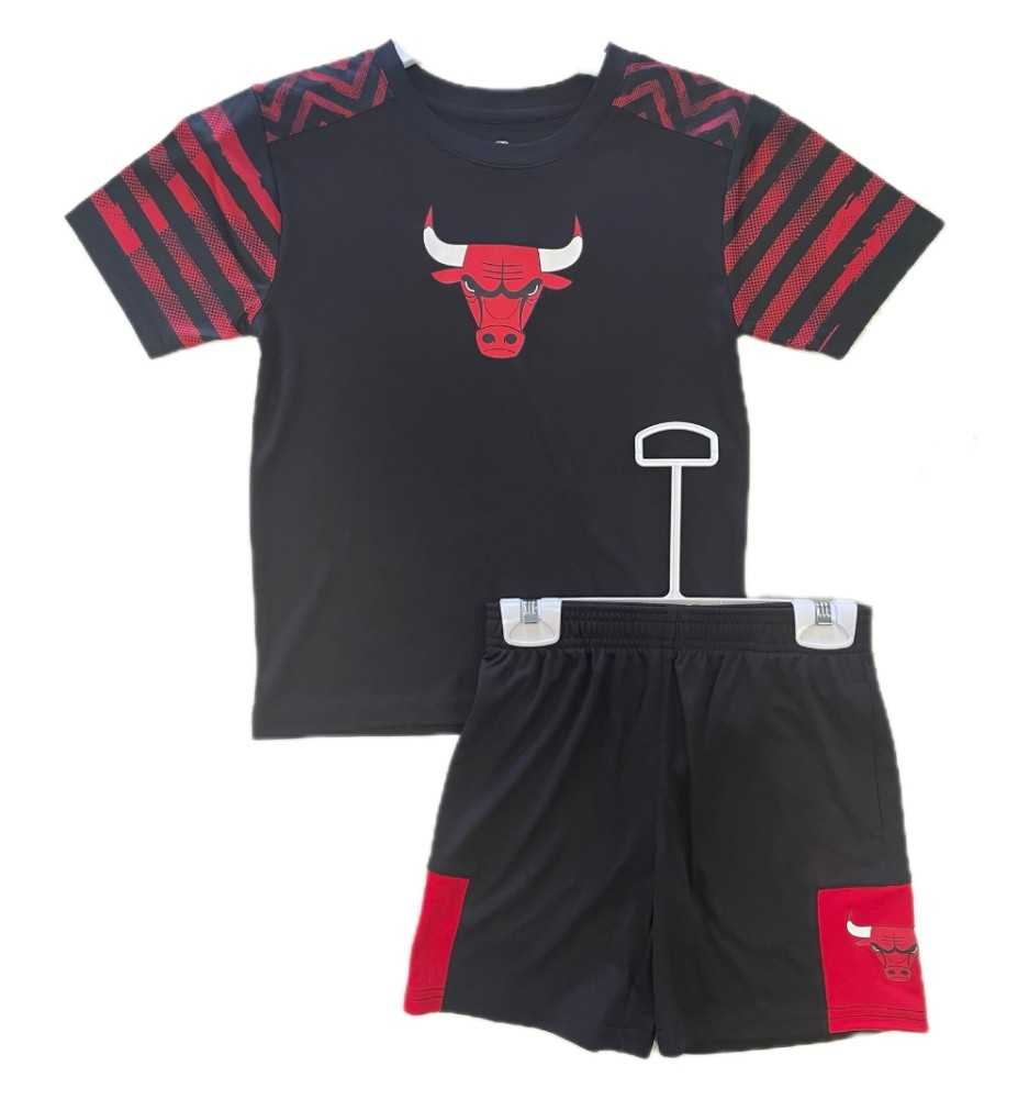 Completo Outerstuff Victory Pass Poly Interlock Set Chicago Bulls Nero | 
