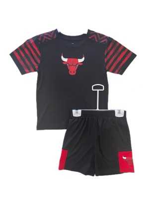 Completo Outerstuff Victory Pass Poly Interlock Set Chicago Bulls Nero | 