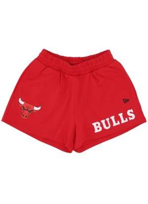 Pantaloncini New Era Nba Team Logo Chicago Bulls Rosso 60435346