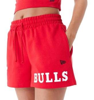 Pantaloncini New Era Nba Team Logo Chicago Bulls Rosso | New Era | 