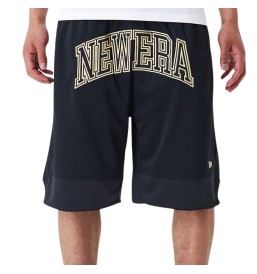 Pantaloncini New Era Oversize Mesh Nero Ed Oro 60435363