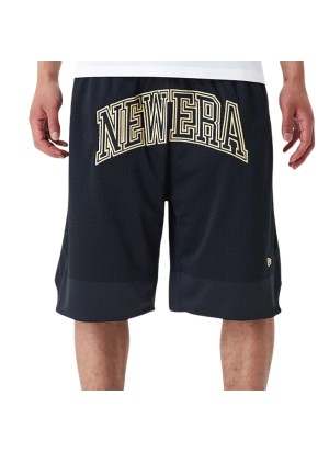 Pantaloncini New Era Oversize Mesh Nero Ed Oro 60435363