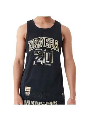 Canotta New Era Mesh Nero Ed Oro 60435371