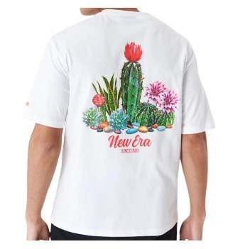 Maglietta New Era Cactus Graphic Oversize Bianco 60435398