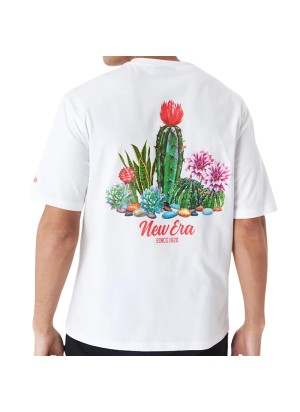 Maglietta New Era Cactus Graphic Oversize Bianco 60435398