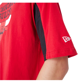 Maglietta New Era Nba Mesh Panel Oversize Chicago Bulls Rosso E Nero | New Era | 