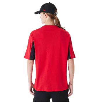 Maglietta New Era Nba Mesh Panel Oversize Chicago Bulls Rosso E Nero | New Era | 