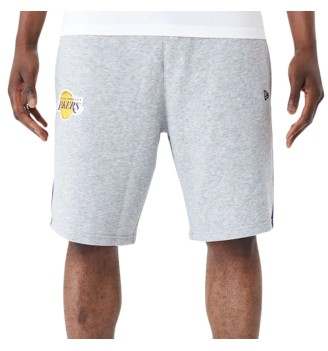 Pantaloncini New Era Nba Mesh Panel Oversize Los Angeles Lakers Grigio E Viola 60435475