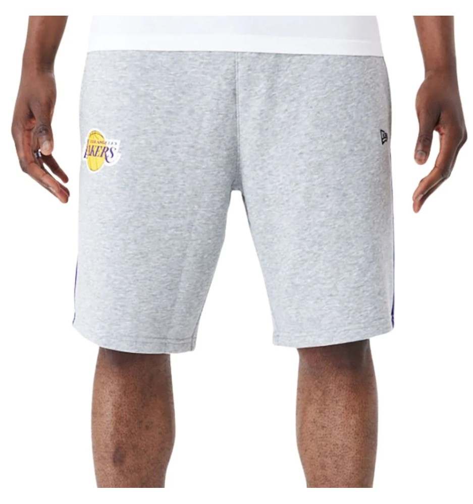 Pantaloncini New Era Nba Mesh Panel Oversize Los Angeles Lakers Grigio E Viola 60435475