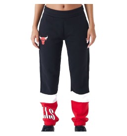 Pantaloni New Era Nba Colour Block Chicago Bulls Nero Bianco E Rosso 60435326