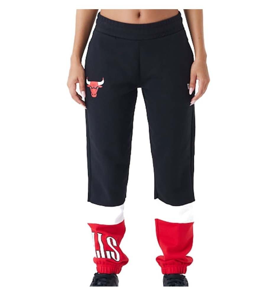 Pantaloni New Era Nba Colour Block Chicago Bulls Nero Bianco E Rosso 60435326