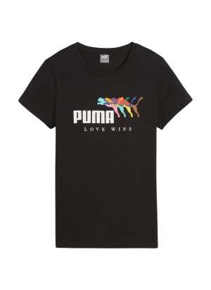 Maglietta Puma Ess+ Love Wins Pride Nero 679996-01