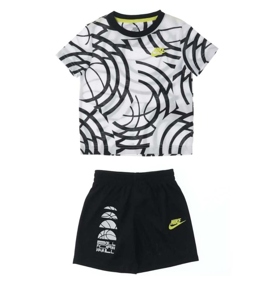 Completo Nike B Nsw Cbb Set Bianco E Nero 86K497 023