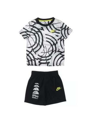 Completo Nike B Nsw Cbb Set Bianco E Nero 86K497 023