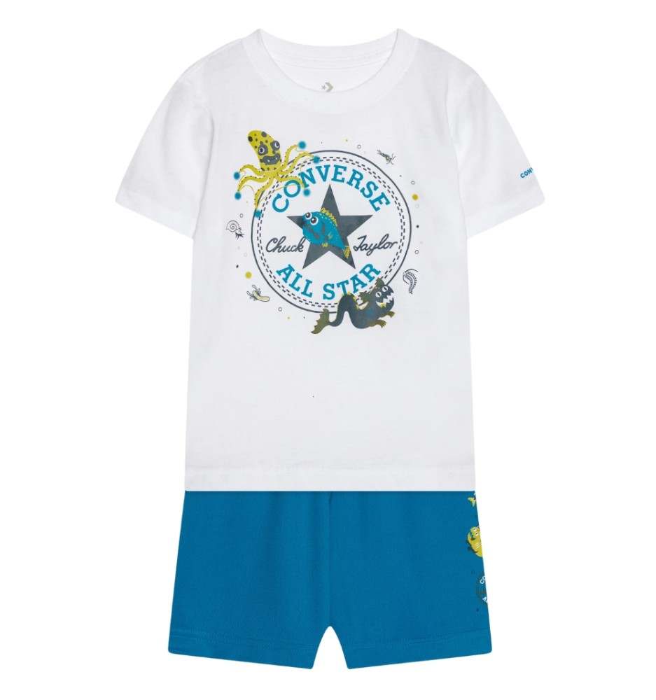 Completo Converse Deep Sea Cruisers Set Bianco E Blu