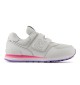 Scarpe New Balance 574 Hook Loop Kids Lifestyle Grigio E Rosa PV574KII