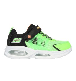 Scarpe Skechers Prismatrons S Lights Luci Verde E Nero 400090L LMBK