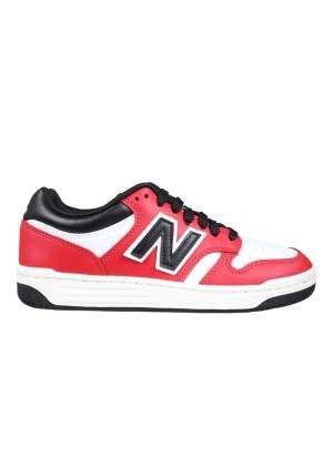 Scarpe New Balance 480 Team Kids Bianco Nero E Rosso GSB480TT