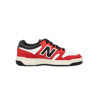 Scarpe New Balance 480 Team Kids Bianco Nero E Rosso | New Balance | 