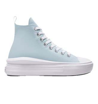 Scarpe Converse Chuck Taylor All Star Move Hi Winter Slay Bianco E Celeste A08427C